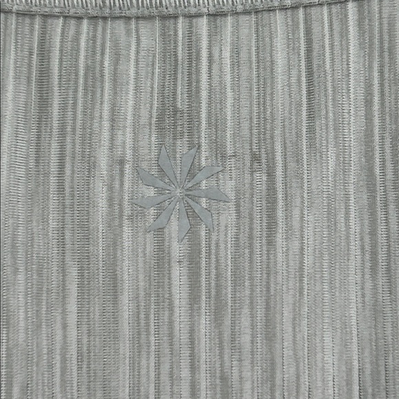 Athleta Chi Top Grey Striped Size Large - Picture 5 of 7